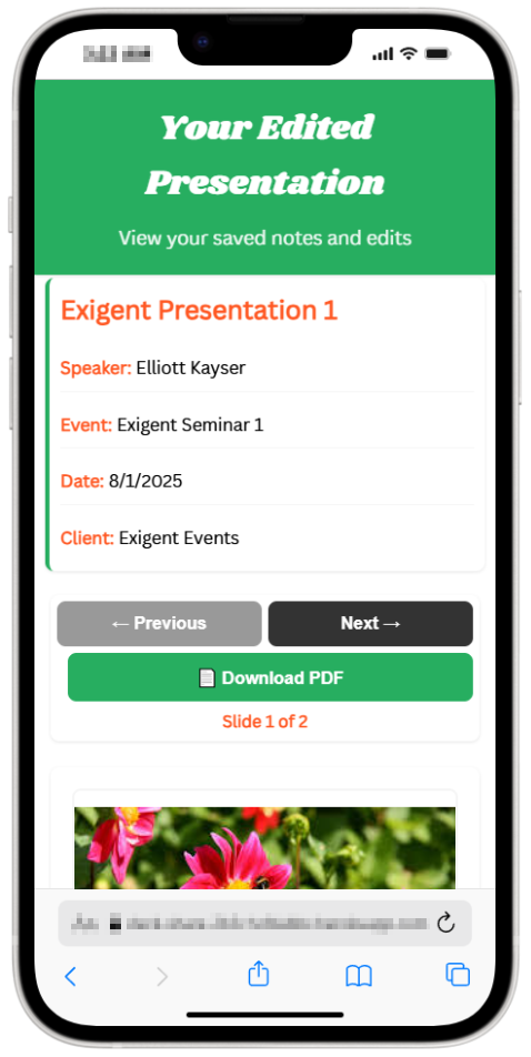 Slide 4 - Phone Screenshot